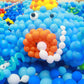 In-Jooyaa 6 Inch Blue Latex Link Balloon 100 Pcs Quick Linkable Balloon For Party Decoration