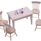 Taponukea Miniature Dollhouse Furniture And Accessories 1 12 Scale Dollhouse Miniature Furniture Wooden Dining Table Chair Bottl