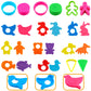 Frimoony Dough Tools Set For Kids, Various Animal Molds, Rolling Pins, Random Color, 47 Pcs