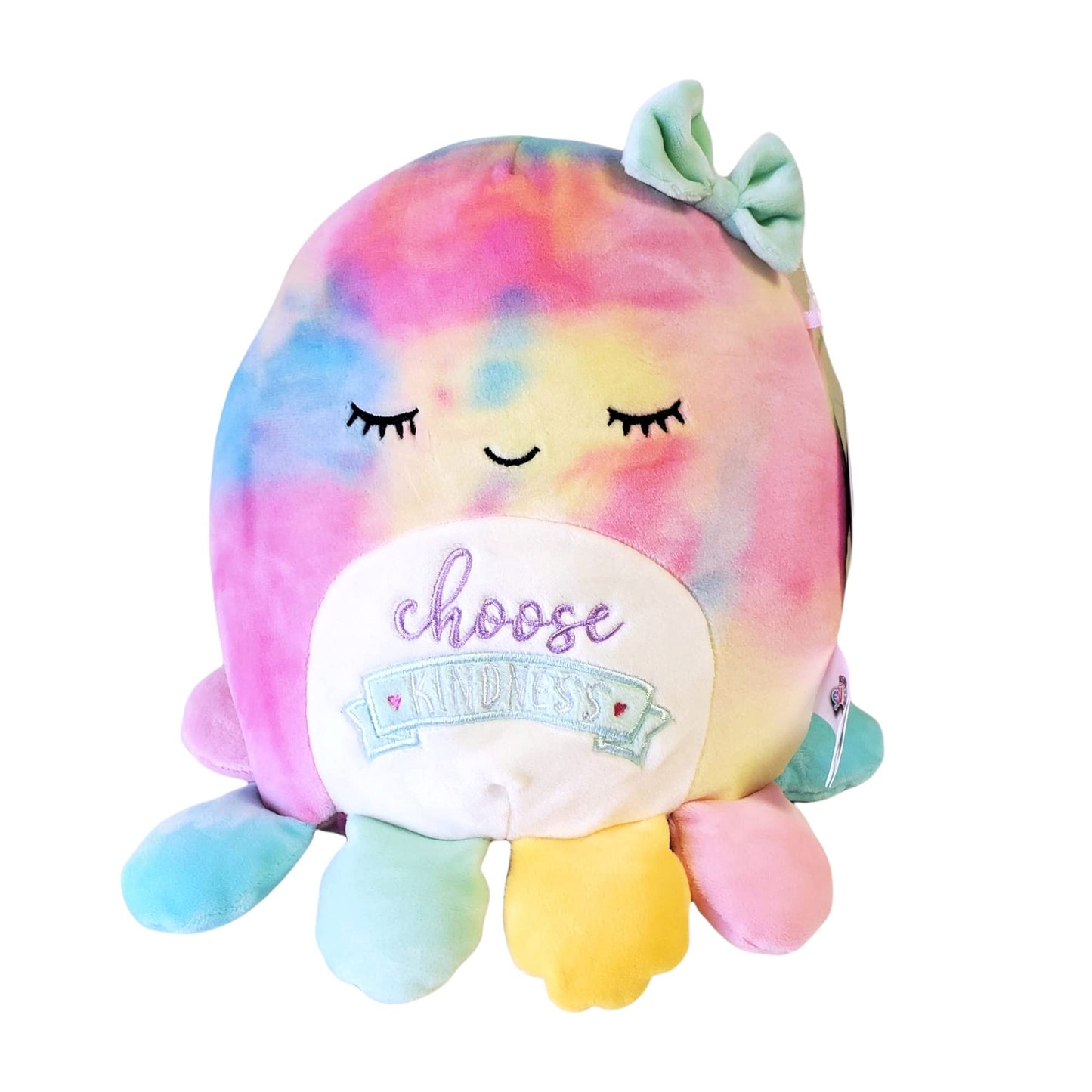 Squishmallows Official Kellytoy 8” Sleepy Pajamas Winter Release Plush Stuffed Toy (Opal Octopus Choose Kindness)