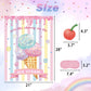 Pin The Cherry On The Ice Cream Game With 24 Pcs Cherry Stickers Games Poster For Kids Girls Birthday 21'' X 28''