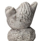Benjara Cement Bird Figurine In Upright Position With Hollow Base, Gray