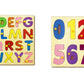 Little Genius Alphabet + Numbers Puzzle Tray Combo Set of 2