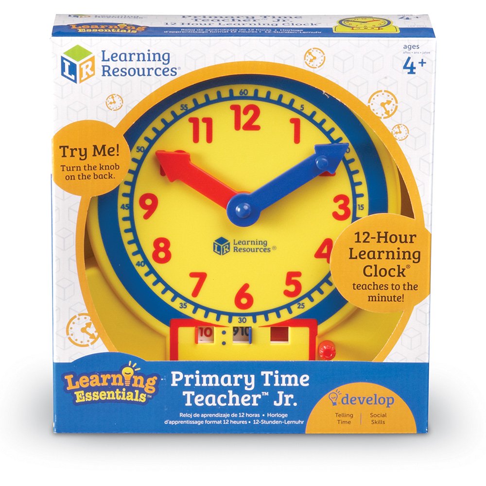 Learning Resources (LER2994) Primary Time Teacher Jr. 12 Hour, Multicolor, Multi-color