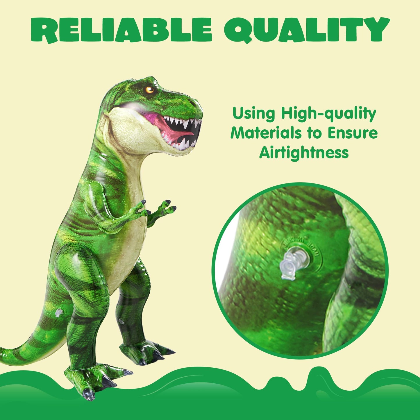 JOYIN 37    T-Rex Dinosaur Inflatable for Party Decorations, Tyrannosaurus Rex Inflatable Dino Toy, Dinosaur Birthday Party Gift
