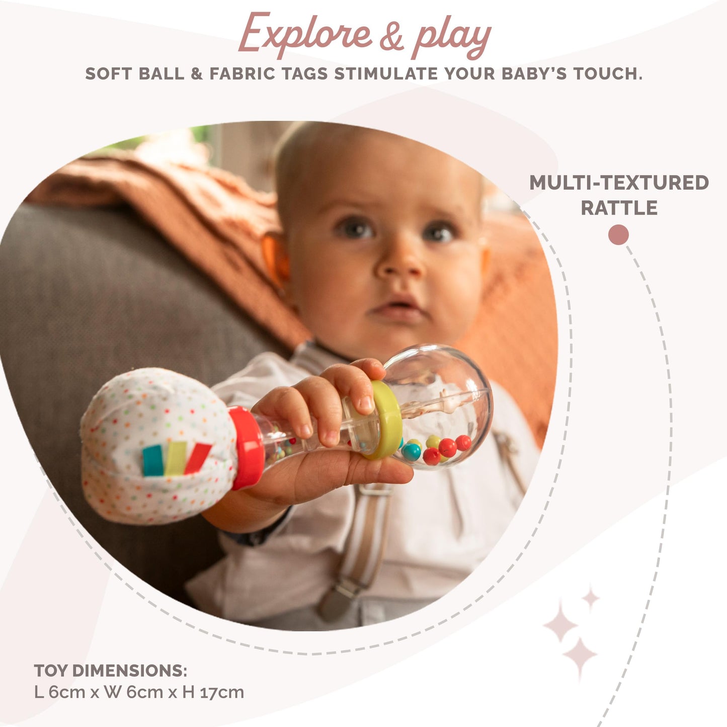Sophie la girafe | Soft Maracas Rattle | Fun & Easy to Grasp | Colorful and Entertaining