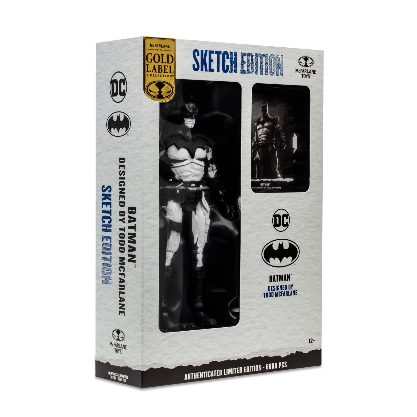 McFarlane Toys DC Multiverse Batman 7-Inch Scale Figure - Sketch Artist Edition with limited availability Accessories  Ultra Articulation  Designer Box  and Collectible Art Card for Collectors