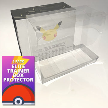 Pokemon Case (Elite Trainer) Clear Plastic Display Box For Etb Elite Trainer Box, Convenient, Stackable Storage Solution For Col