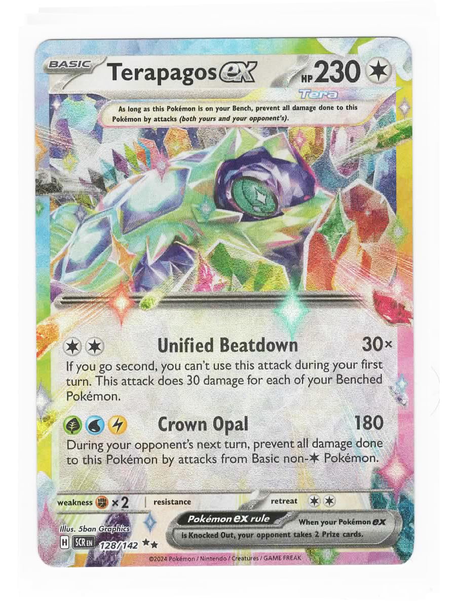 Pokemon - Terapagos ex 128/142 - Stellar Crown Double Rare Card