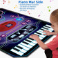 Qshark 2 In 1 Kids Music Learning Toys For Boys Girls, Drum Set + Piano Mat | Record & Playback, Built-In Songs, 8 Instrument So