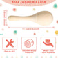 Leitee 6 Pcs DIY Mini Wooden Maracas Rattles Egg Shaker Kids Musical Party Favor Baby Shaker Sand Hammer Toy, Assorted Designs,