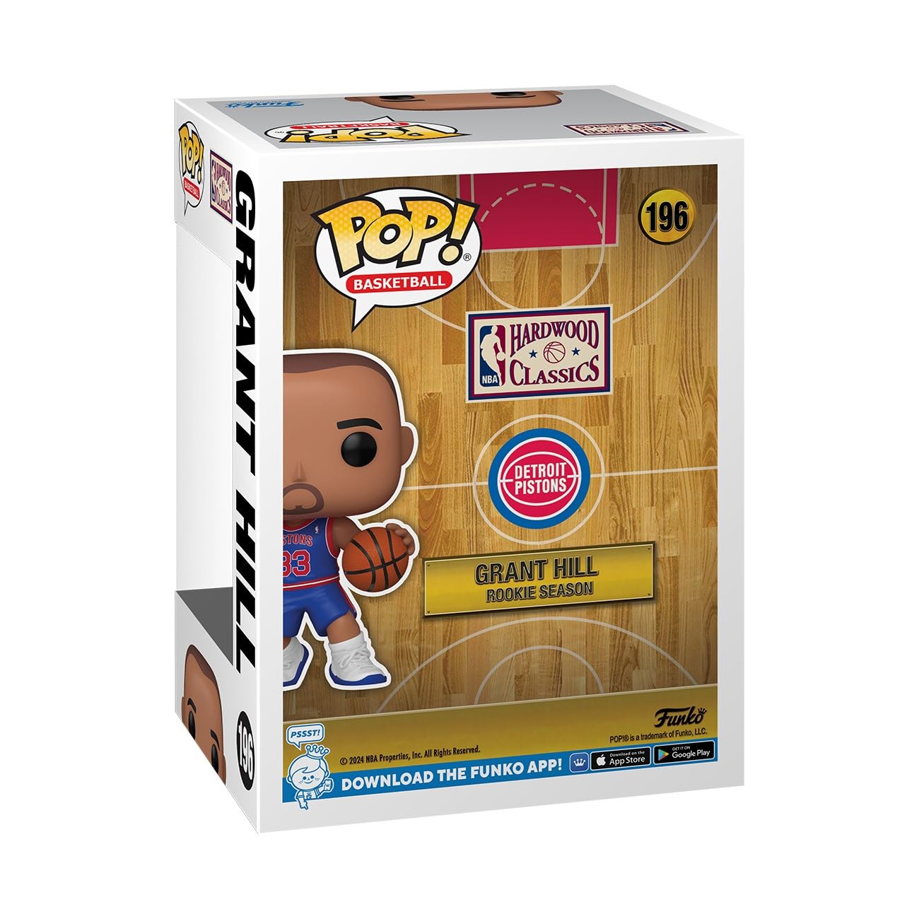 Funko Pop Nba: Pistons - Rs - Grant Hill - Collectable Vinyl Figure - Gift Idea - Official Merchandise - For Kids & Adults - Spo