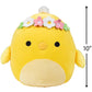 Squishmallows 10-Inch Triston The Chick With Flower Crown - Official Jazwares Plush - Collectible Cute Soft & Squishy Stuffed An