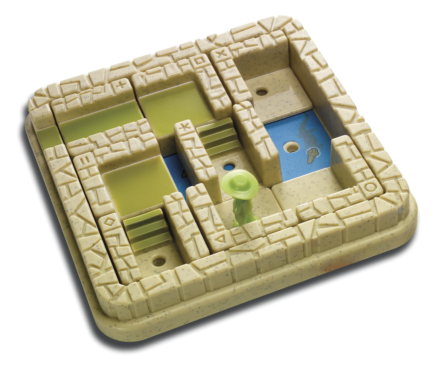 SmartGames Temple Trap Cognitive Skill-Building Travel Game with Portable Case Featuring 60 Challenges for Ages 7 - mature-themed