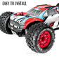 Rcarmubwow Rc Wheels And Tires For 1/10 Rc Scale Car,Rustler Stampede Hoss,Arrm A Granite Vorteks Big Rock 3S,Mx28 2.8'' Truck T