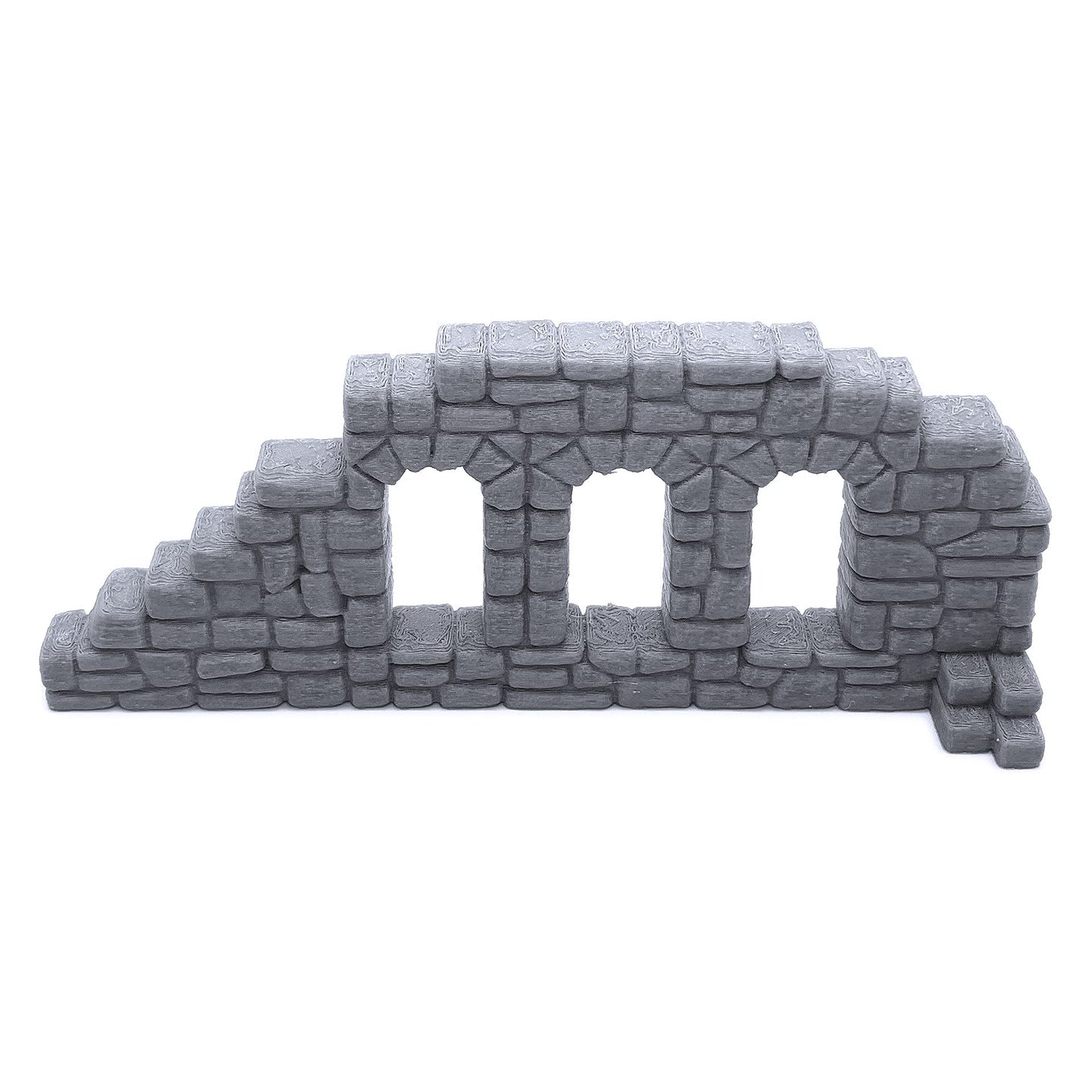 Endertoys Ruined Stone Walls Set A, Terrain Scenery For Tabletop 28Mm Miniatures Wargame, 3D Printed And Paintable