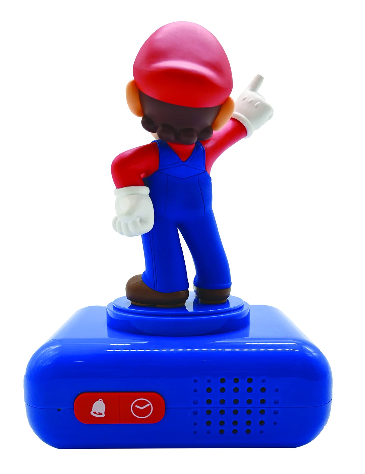 Lexibook Nintendo Super Mario Digital Alarm Clock For Kids-Snooze Function-Superhero Sound Effects-Children Boys, Blue/Red, T.