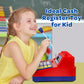 Pretend Play Calculator Cash Register - 73 Pcs Toy Cash Register, Microphone, Credit Card and Banking for Kids, Early Math Skill