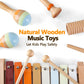 Musical Instruments for Toddlers 1-3 Wooden Music Toys for 1 Year Old with Xylophone & Maracas Montessori Percussion Set in Neutral Boho Colors Kids Preschool Educational Birthday Gifts