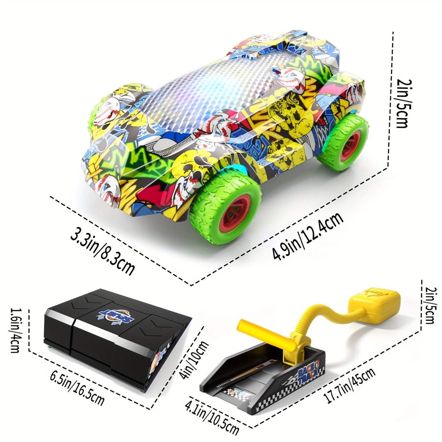 Bennol Toddler Toys Gifts for 3 4 5 6 Year Old Boys, Indoor Outdoor Car Launcher Sets for Kids with 2 Cars, Ideas 3 4 5 6 Year O