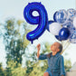 Number 9 Balloon 40 Inch, Dark Blue Big Number Balloon, Giant Foil 9 Balloons Number, Helium 9Th Birthday Balloons For Kids Boys