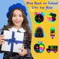 Julmelon Christmas Scratch Art, 36 Pcs Christmas Crafts Kits For Kids Rainbow Magic Scratch Paper Cards Xmas Hanging Ornaments D