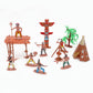 ONEST 26 Pieces Native American Figurines Indian Figurines Indians Historical Plastic Action Figures for Projects Decoration Bir