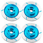 4Pcs Sharegoo Aluminum Alloy 12Mm Wheel Rim Hex Hub Brake Disc Decoration Compatible With Hsp Hpi Kyosho Traxxas Tamiya 1/10 4Wd