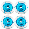 4Pcs Sharegoo Aluminum Alloy 12Mm Wheel Rim Hex Hub Brake Disc Decoration Compatible With Hsp Hpi Kyosho Traxxas Tamiya 1/10 4Wd