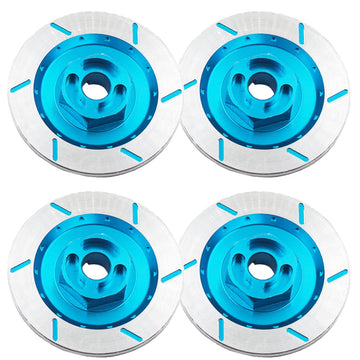 4Pcs Sharegoo Aluminum Alloy 12Mm Wheel Rim Hex Hub Brake Disc Decoration Compatible With Hsp Hpi Kyosho Traxxas Tamiya 1/10 4Wd