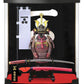 MEISTER JAPAN Samurai Figure  Mori Motonari protective covering Scale 1/10  Authentic Samurai Gifts for Men  for Living Room  Office Ornaments