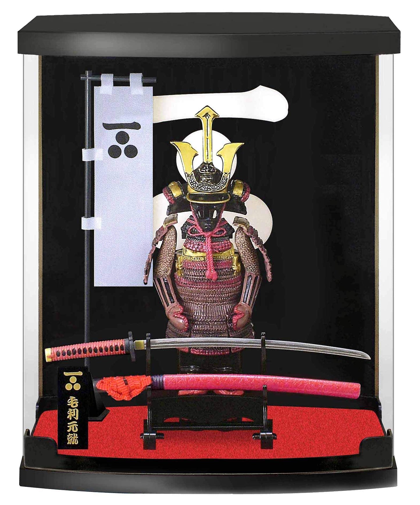 MEISTER JAPAN Samurai Figure  Mori Motonari protective covering Scale 1/10  Authentic Samurai Gifts for Men  for Living Room  Office Ornaments