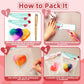 20 Packs Valentines Day Gift Cards With Colorful Slime,Heart Shaped Galaxy Slime Stress Relief Fidget Toy For Kids,Classroom Exc
