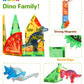 Asago Magnetic Tiles Dinosaurs Magnet Building Blocks Toys For Kids Ages 3-5 4-8 8-12 Creative Animals Educational Stack Tile Construction For Boys Girls Toddlers 5-7 Year Old To Stem Learning