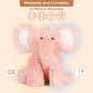 SuzziPals Elephant Stuffed Animal - Heatable & Coolable, Lavender Scented, Pink Plush Toy, Microwavable Heating Pad, Model 23-P
