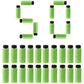 Worker 50Pcs Stefan 36Mm Short Darts For Modified Nerf Toy Color (Green Black)