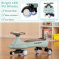 Honey Joy Wiggle Car, Swing Car With Under-Seat Storage & Hauling Rope, Led Pu Wheels, No Batteries, Music, Gears Or Pedals, Use
