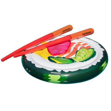 Swimline Futomaki Sushi Floating Island With Doodle Chopsticks Set 60'