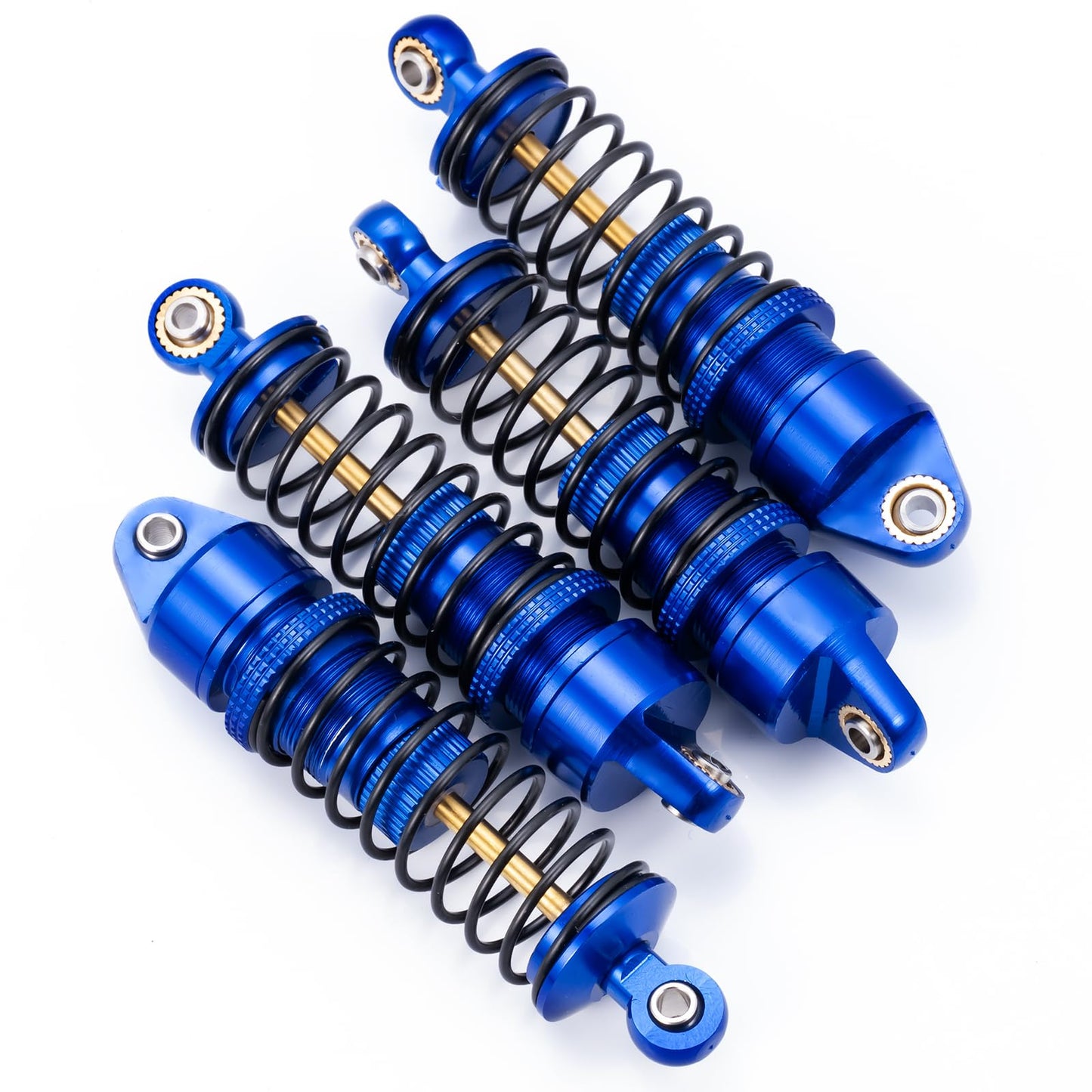 Brkrc Aluminum Front Rear Shocks Absorber Rc Damper For Arrma 1/18 Granite Typhon Mojave Grom Rc Crawler Upgrade (Blue)