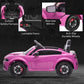Enyopro 12V 7Ah Kids Electric Ride On Car, Licensed Dodge Charger Srt Hellcat, Battery Powered 4-Wheels Toy Car Electric Vehicle For Kids With Remote Control, 3 Speeds, Led Lights, Music (Pink)