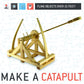 Make A Working Wooden Catapult Kit | Designed By Leonardo Da Vinci | Historical Facts And Easy Instructions Included | Copernicus Toys Curious Engineer Kit