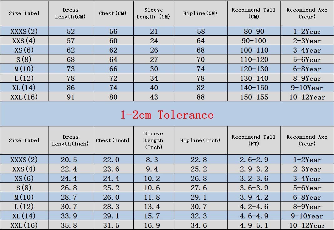 Hooyi Chinese Girls Dress Peony Rose Qipao Half Sleeve Cheongsam Wedding Dresses Princess Birthday Party Costume (Blue,14)