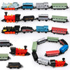 Hanaive 3 Sets Train Toys Mini Simulation Steam Toys Small Retro Steam Train Model Pull Back Set Diecast Locomotive Model Set fo