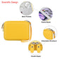 Elonbo Carrying Case for RG40XXV / RG405V Retro Handheld Game Console  Android Retro Handheld Gaming Travel Storage Cover Bag Linux System Games Organizer Holder  Mesh Pocket fits Cables  Yellow