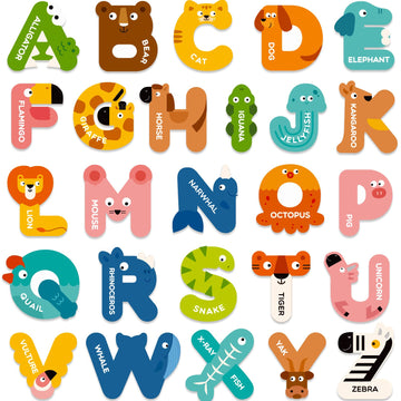 Mideer Magnetic Letters and Numbers for Toddlers ABC Learning Tools Alphabet Toys Alphabet Magnets Letter Magnets for Kids for Fridge Magnets for Babies Animal Refrigerator Magnets for White Board