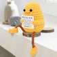Bilolly Long Legged Cute Support Duck, Birthday For Women Men Friend Bestie Colleague, Valentines Gifts For Her Him, Handmade Cr