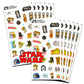 Star Wars Party Favors for Boys & Girls - 12 Pack Sticker Sheets for Kids Birthday Party Goodie Bags
