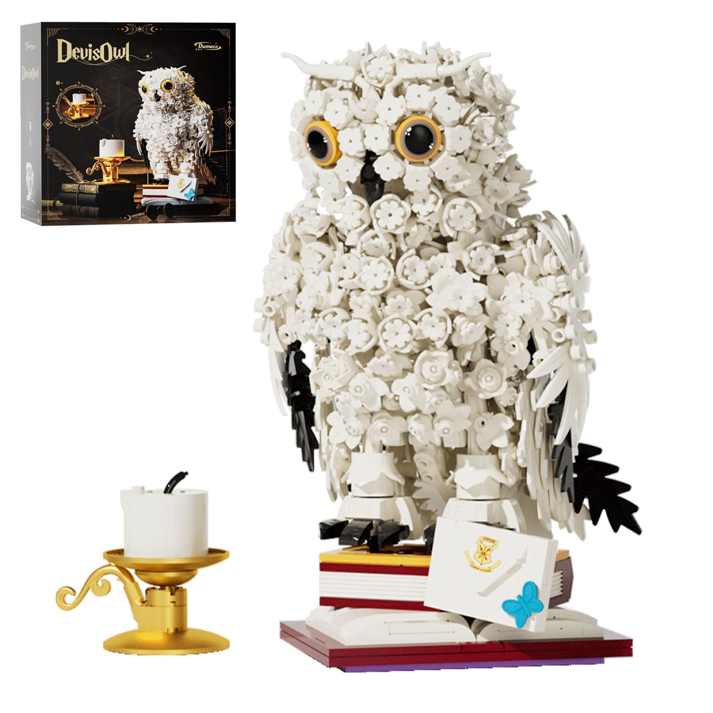 Ideas Owl Animal Building Set Compatible with Lego Sets Collection Model Bird Building Toy Birthday Halloween for mature-themed Boys Girls Ages 8+ (1239 PCS)