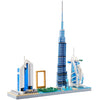 DOLBLOCK Dubai Skyline Micro Mini Blocks Set - 2545 Pieces, Plastic Model Kit for Adults and Kids, Model 8002