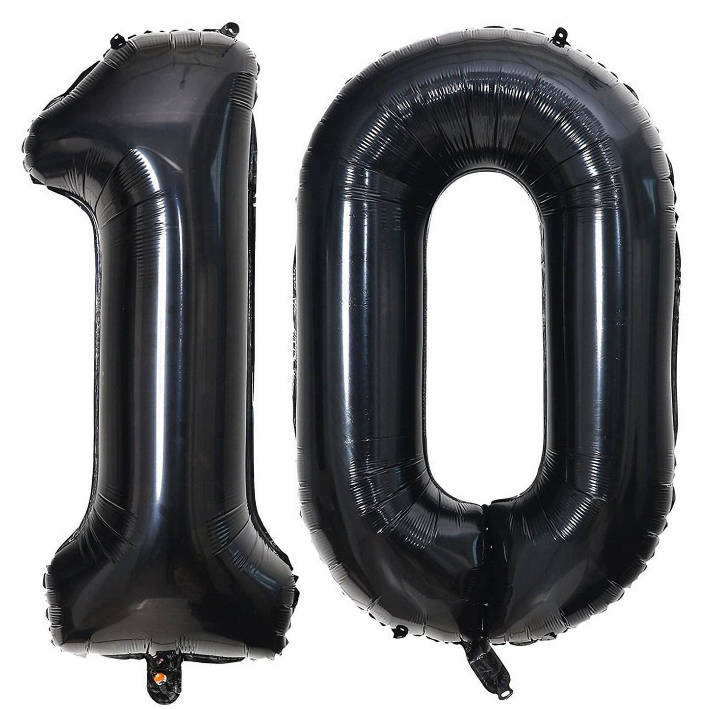 40 Inch Black 10 Number Balloons Giant 10 Balloons Black Birthday Balloons 10Th Birthday Anniversary Events Party Decorations Su